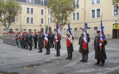 Remise de fourragères à la caserne Laperrine